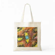 Bolsa de mão com design artístico