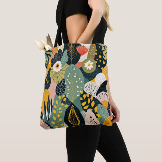Bolsa de mão com design Boêmio Jungle.