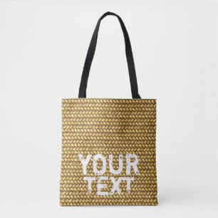 Bolsa de mão com efeito "palha tecida" personalizá
