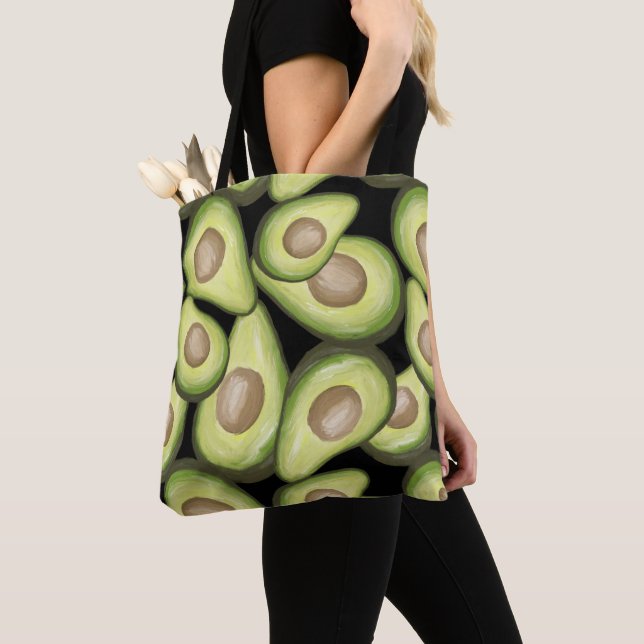Bolsa de mão com estampa de "Abacate" (Close Up)
