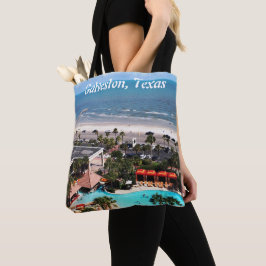 Bolsa de mão com estampa total de Galveston, Texas