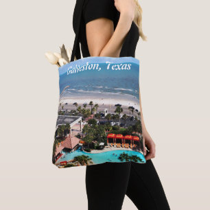 Bolsa de mão com estampa total de Galveston, Texas