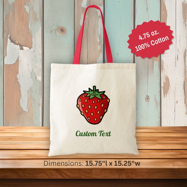 Bolsa de mão com ícone de morango (Criador carregado)