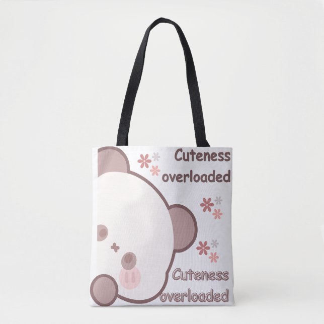 Bolsa de mão com ilustração no estilo Kawaii Adorá (Frente)