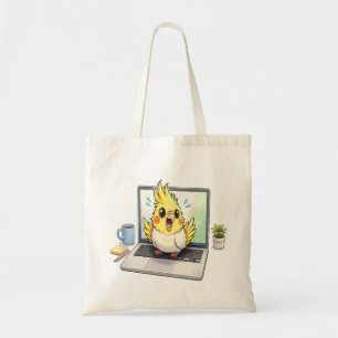 Bolsa de mão com imagem de um lindo pássaro Cockat
