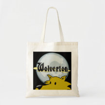 Bolsa de mão com logo da Wolverton