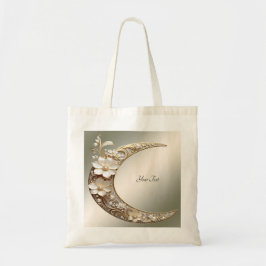 Bolsa de mão com moldura de lua crescente decorati