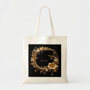 Bolsa de mão com moldura ornamentada em floral dou