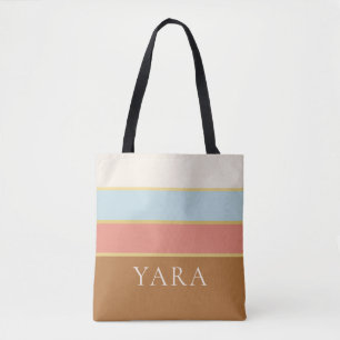 Bolsa de mão com nome personalizado Design listr