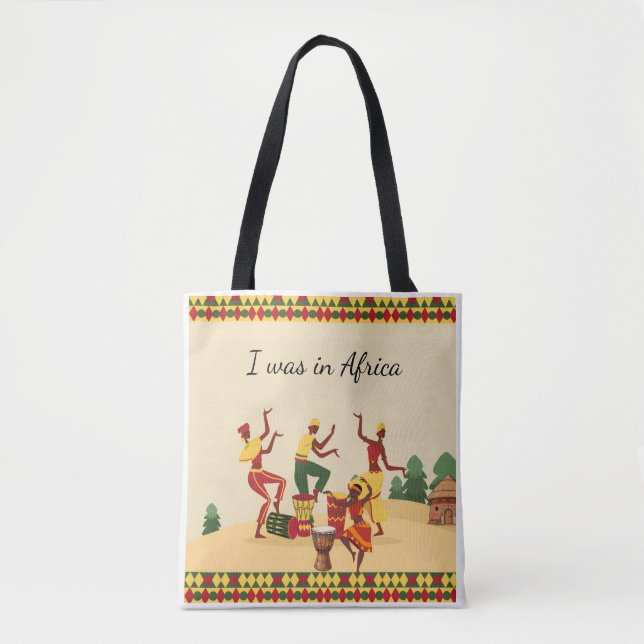 Bolsa de mão com padrão africano | Impressão de An (Frente)