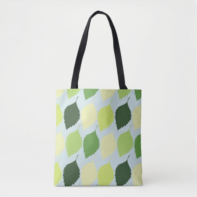 Bolsa de mão com padrão de folhagem floral moderna (Frente)