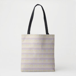Bolsa de mão com padrão de listras geométricas do