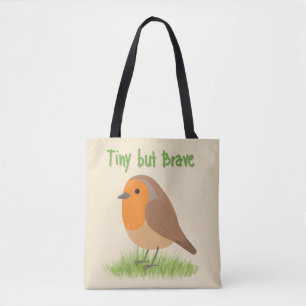 Bolsa de mão com passarinho robin fofo