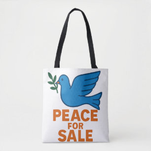 Bolsa de mão com tema de paz