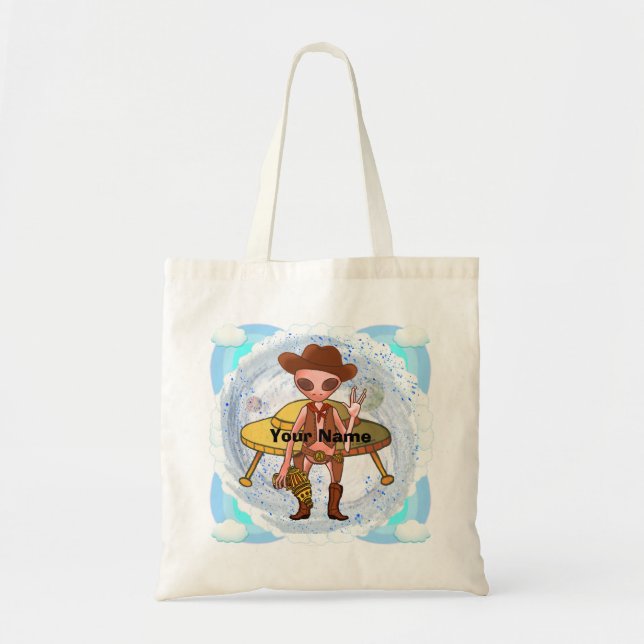 Bolsa de mão Cowboy Alien (Frente)