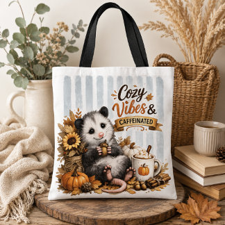 Bolsa de mão Cozy Vibes & Opossum Cafeinado | F
