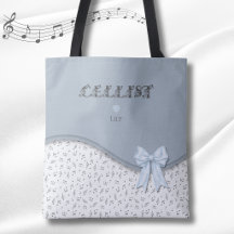 Bolsa de mão Cute Periwinkle Treble Clef para Viol