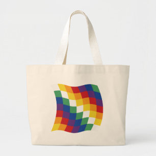Bolsa de mão da bandeira Aymara