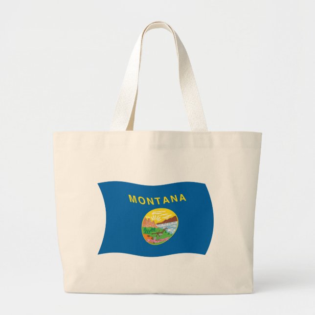 Bolsa de mão da bandeira de Montana (Frente)