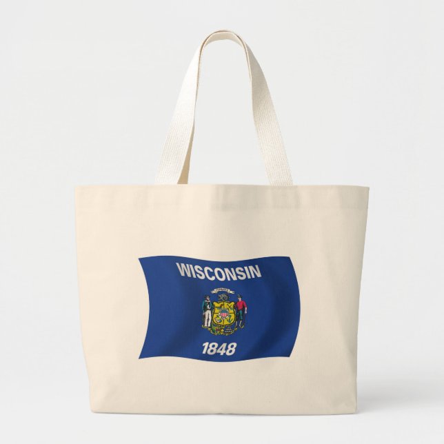 Bolsa de mão da bandeira de Wisconsin (Frente)