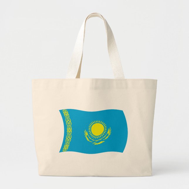 Bolsa de mão da bandeira do Cazaquistão (Frente)