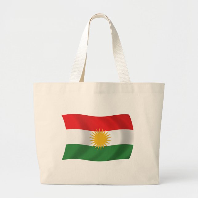 Bolsa de mão da bandeira do Curdistão (Frente)