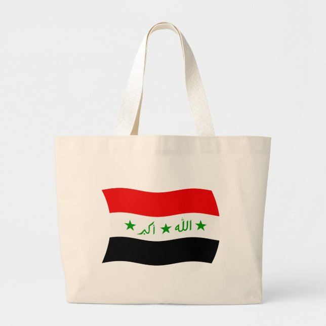 Bolsa de mão da bandeira do Iraque (Frente)