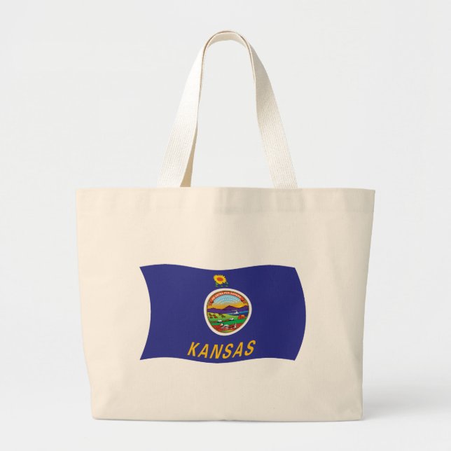 Bolsa de mão da bandeira do Kansas (Frente)