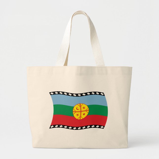 Bolsa de mão da bandeira dos Mapuches (Frente)