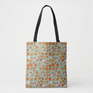 Bolsa de mão da Boxer Halloween Floral Presente pa