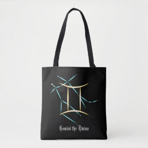 Bolsa de mão da constelação de Gêmeos do zodíaco