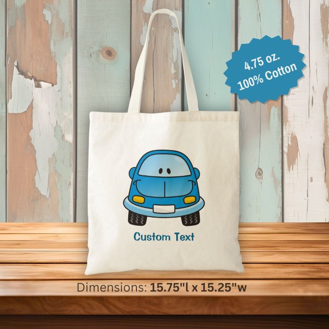 Bolsa de mão de carro de desenho animado azul (Criador carregado)