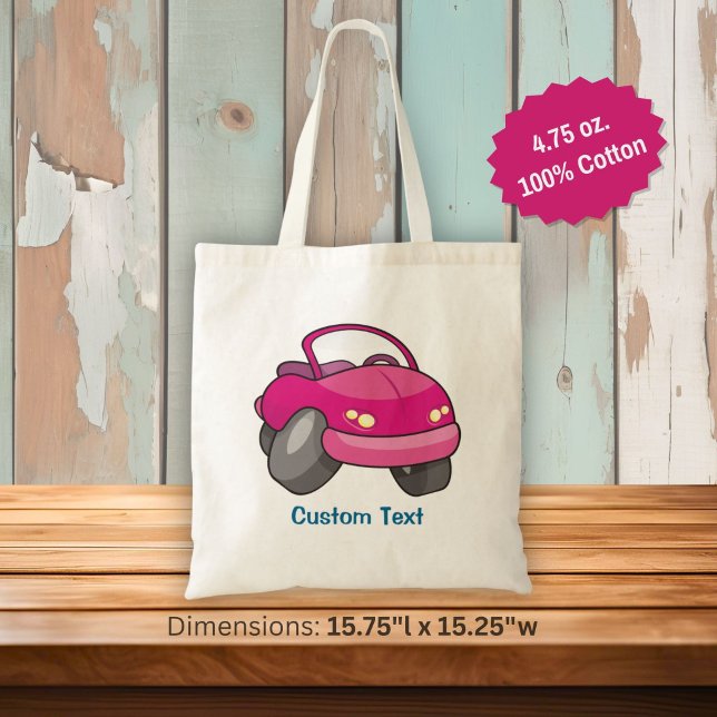 Bolsa de mão de carro de desenho animado rosa (Criador carregado)