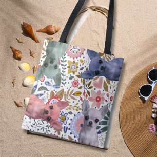 Bolsa de mão de Chihuahuas em aquarela fofa – Colo