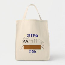 Bolsa de mão de gato "Se Couber, Eu Sento"