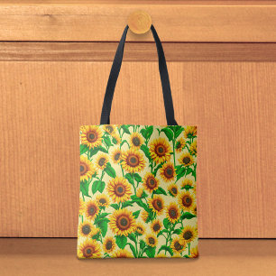 Bolsa de mão de girassóis