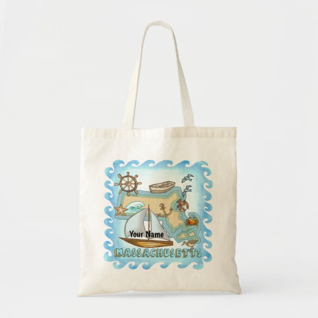Bolsa de mão de Massachusetts (Frente)