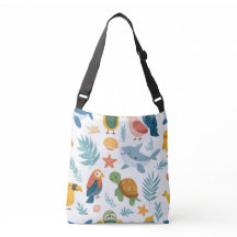 Bolsa de mão de palmeira tropical presente