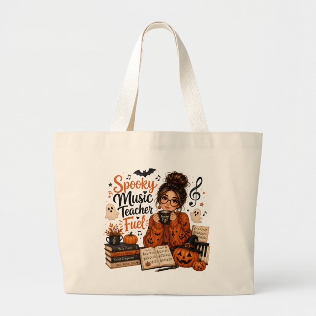 Bolsa de mão de professora de música assustadora p (Frente)