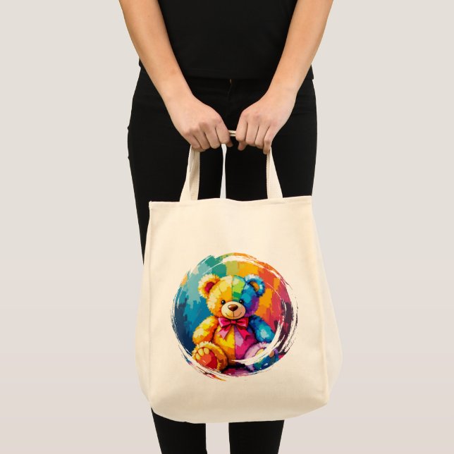Bolsa de Mão de Urso de Pelúcia (Frente (produto))