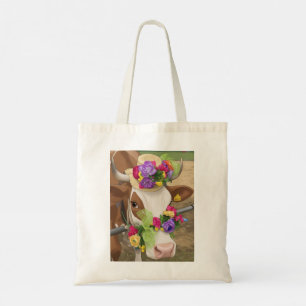 Bolsa de mão de vaca decorada