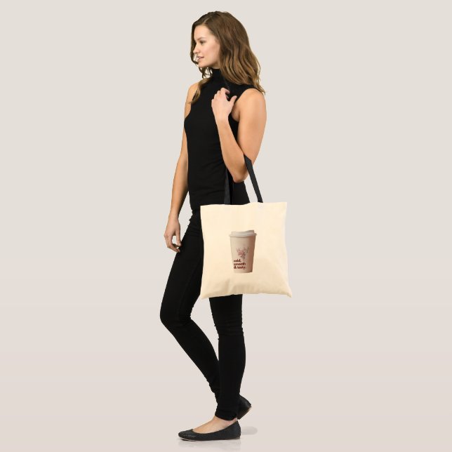 Bolsa de mão design Café (Frente (modelo))