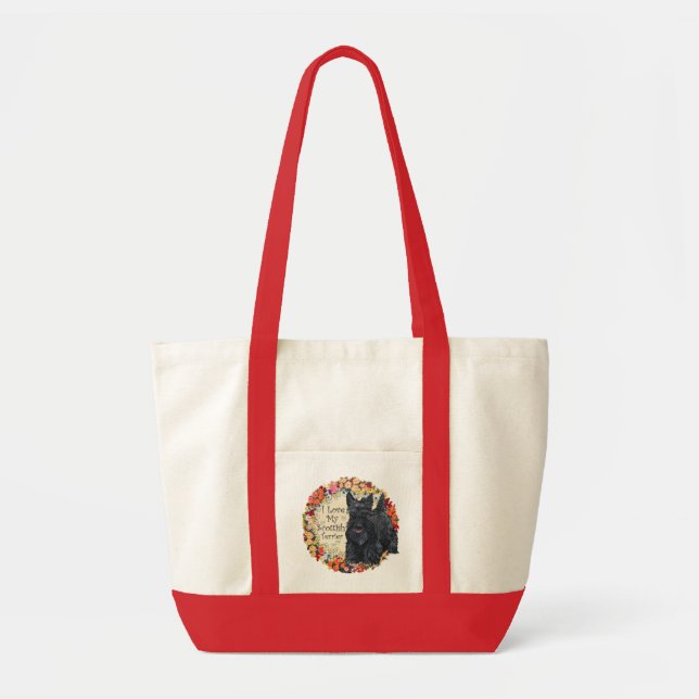 Bolsa de mão divertida do Scottish Terrier (Frente)