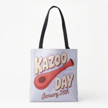 Bolsa de mão do Dia do Kazoo 28 de Janeiro