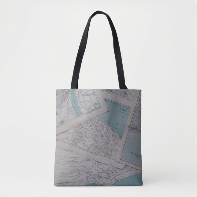 Bolsa de mão dos Sonhos do Cartógrafo Antigo (Frente)
