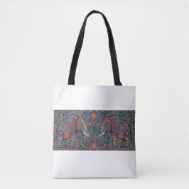Bolsa de mão elefantes Vibrante Espírito Tribal