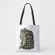 Bolsa de mão em bordado verde com estética botânic