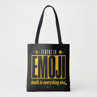 Bolsa de mão engraçada em Emoji Fluent in Emoji
