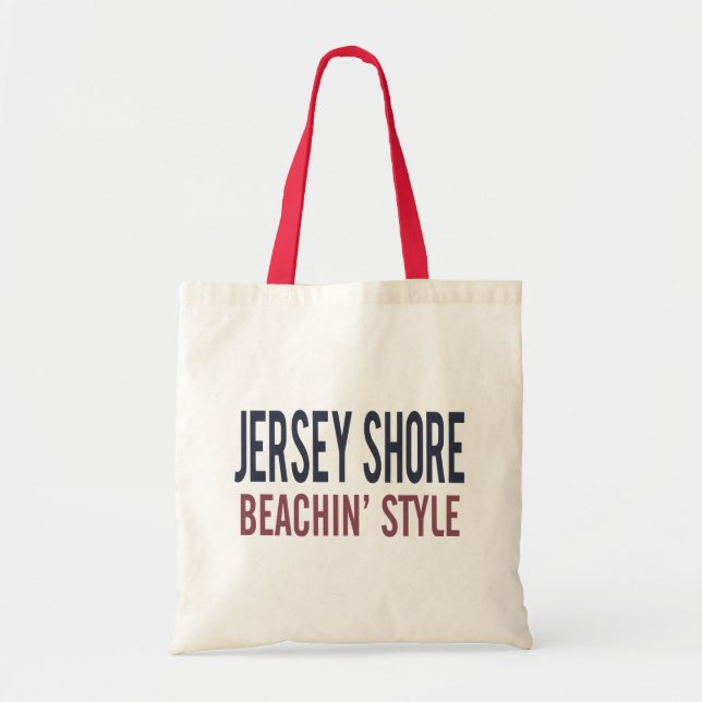 Bolsa de mão estilo praia Jersey Shore Zazzle (Frente)