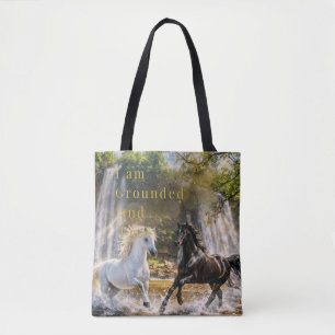 Bolsa de mão “Estou Enraizado e Livre” Cavalo Cach
